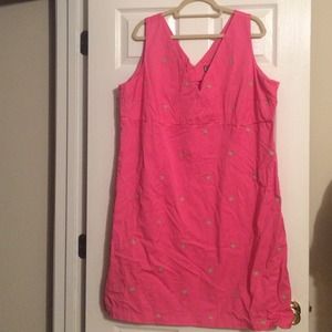 Pink poplin dress