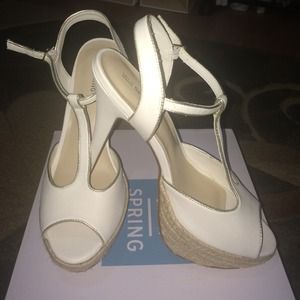 Call it spring white cream shoes