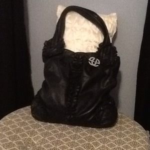 Black slouch bag