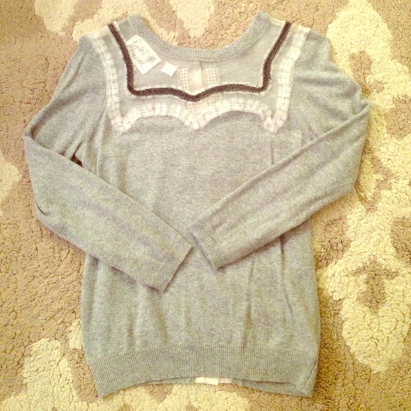Anthropologie grey sweater