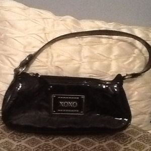 Black patent bag