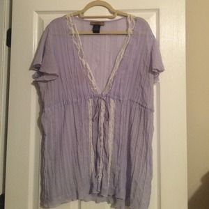 purple top with lace!