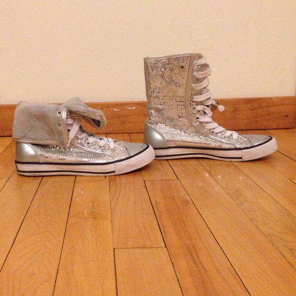 Shoes Super Sparkly High Top Converse Knock Offs Poshmark
