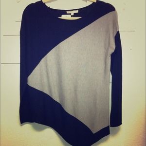 Asymmetrical Joan Vass pullover top. NWT