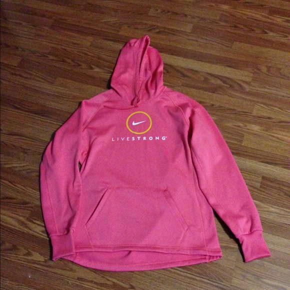 Nike Tops - FINAL Gone 12/28!  Nike Hot Pink Livestrong Hoodie