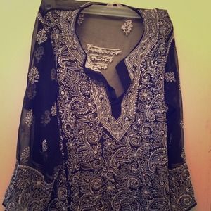 Beautiful embroidered Indian tunic