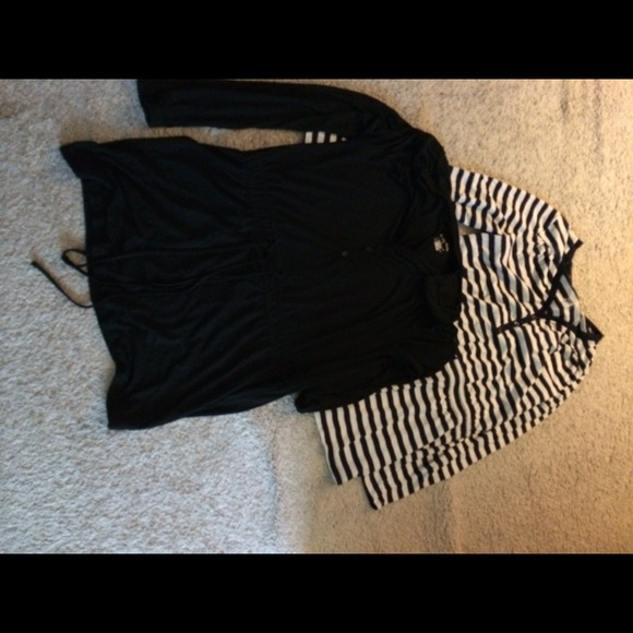 Worn once each , great tunic with tie at waist.