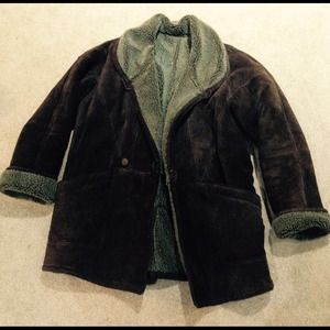 Brown Sueded jacket with Sherpa lining.