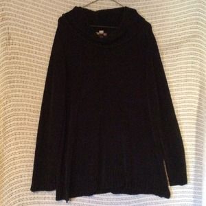 Black Cowl neck Tunic-XL