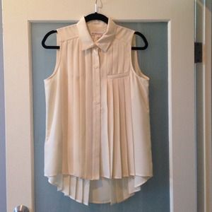 BCBGeneration plated collared blouse