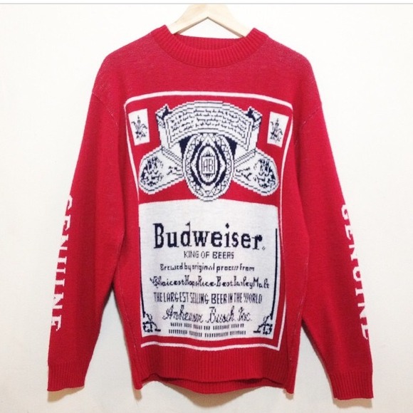 Vintage 80s Budweiser Sweater - SUPER RARE