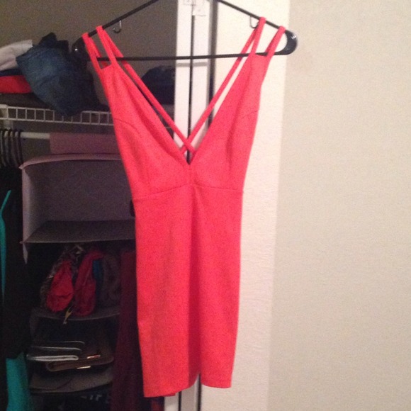 Deep V Strappy Back Dress