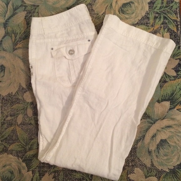 Linen white pants