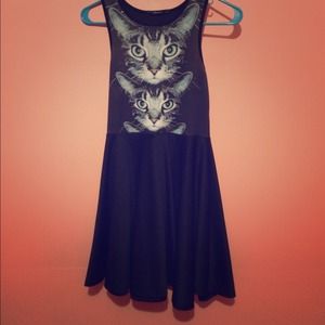 Forever 21 Scuba knit Cat Dress