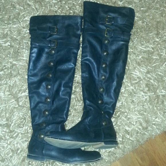 Black over the knee boots