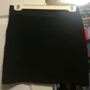 Black bandage skirt