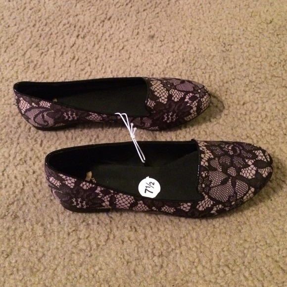Lace print ballet flats - Picture 2 of 3