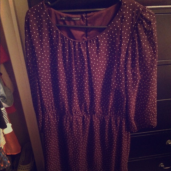 Bundle Plum Dot Dress/ green cut out dress