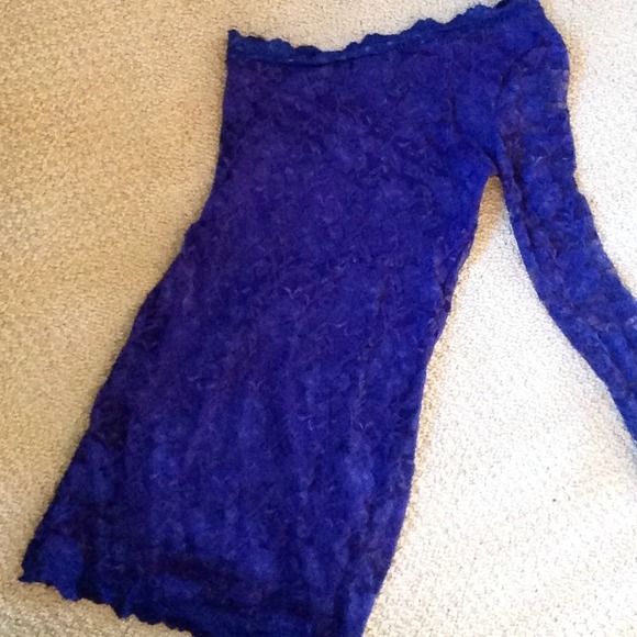 Lace, off the shoulder, long sleeve dress