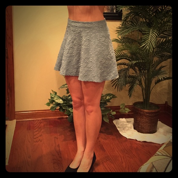 Dark seafoam high rise skirt