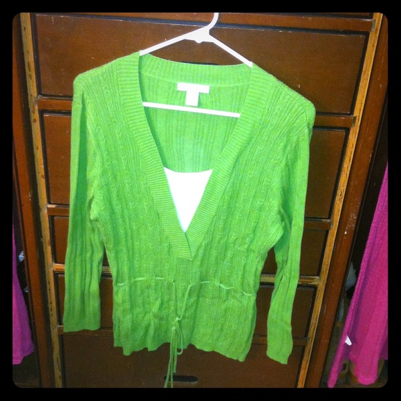 Dress Barn Green Sweater - Picture 1 of 2