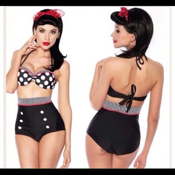 High waisted swimsuit