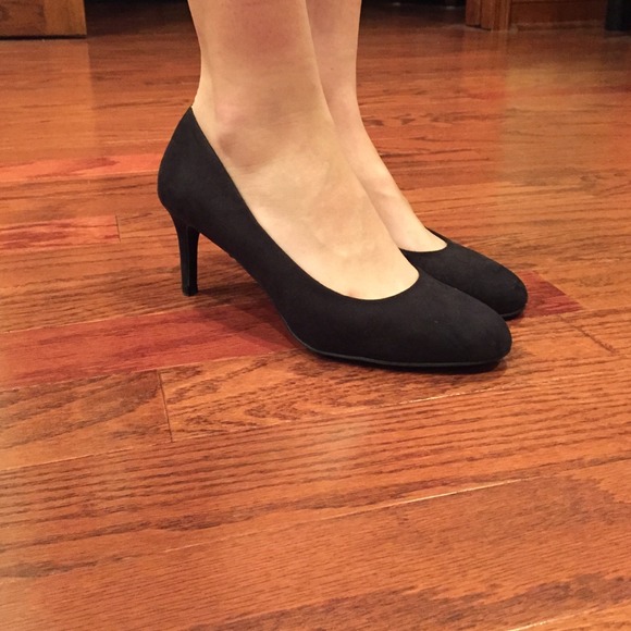 Velvet high heels