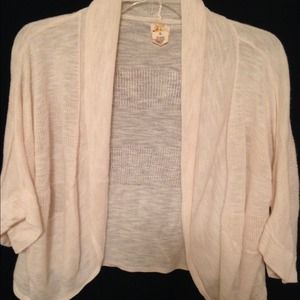 Natural color lightweight cardigan