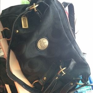 Old black Coach Purse