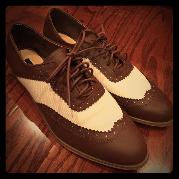 Oxford brown and cream shoes