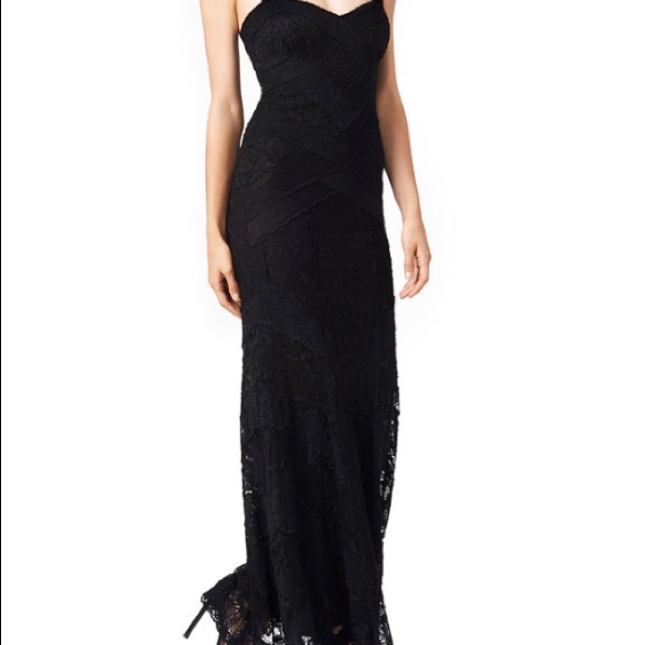 Lace evening gown