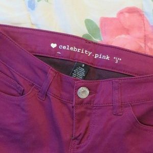 Skinny Jeans - Burgundy