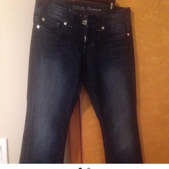 Guess dark rinse  jeans!