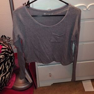 Hollister sweater crop top