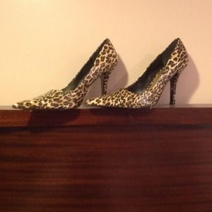 Leopard print heels
