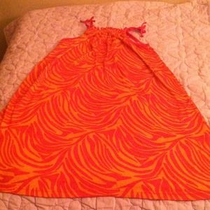 Pink And orange night gown