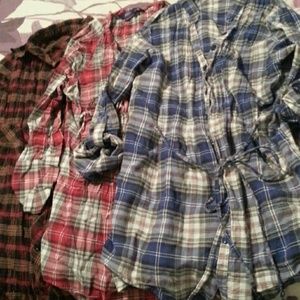 Bundle plaid shirts