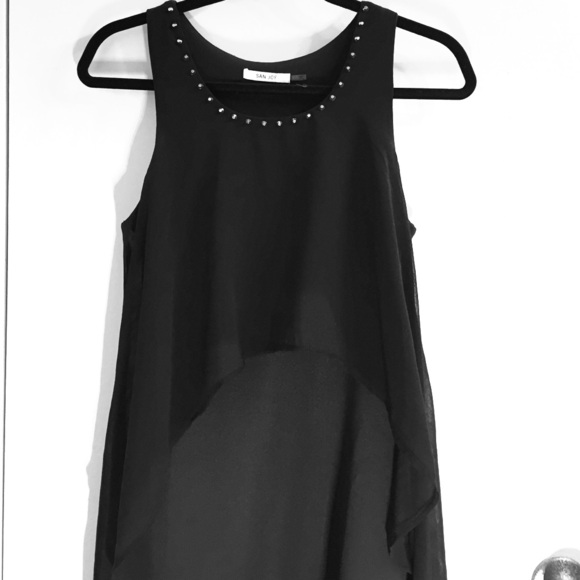 πNWOTπ Black Spike Studded Mullet Dress - Picture 1 of 4