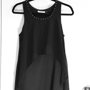 🌟NWOT🌟 Black Spike Studded Mullet Dress