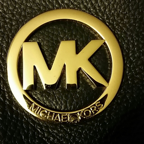 Navy Blue MK Crossbody Bag - Picture 3 of 4