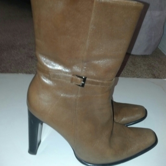 Zaza European brown Leather  boots - Picture 2 of 4