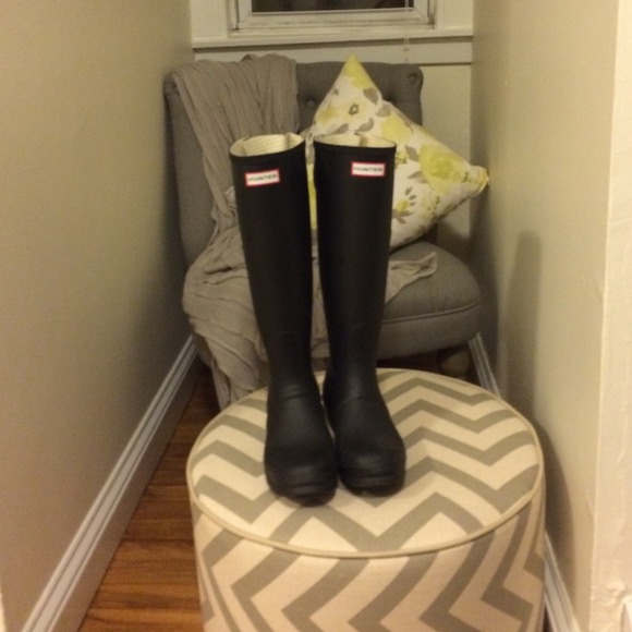 Matte Black Hunter Boots