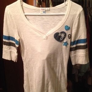 Roxy mid length shirt.