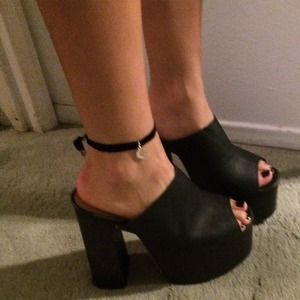 Jeffrey Campbell Archie platform mules size 8