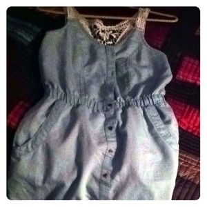 Blue lace dress