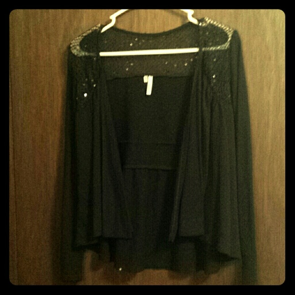 Beautiful black dressy cardican