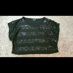 Forever 21 Cropped shirt - Black - never worn