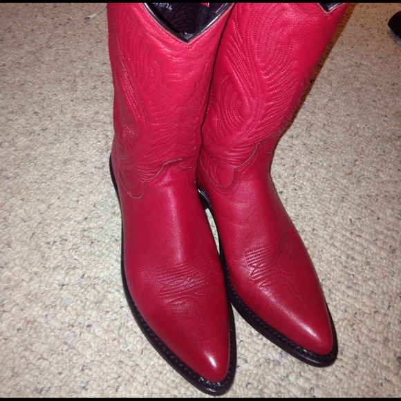 Abilene Red Cowboy Boots size 7