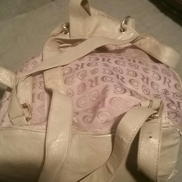 Tan backpack purse