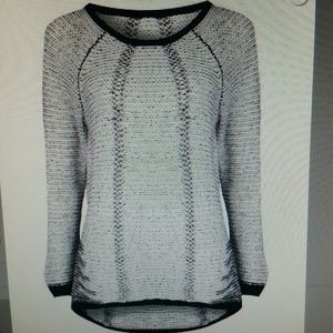 Dex Ivory & Black Two Tone Sweater & Black Capris